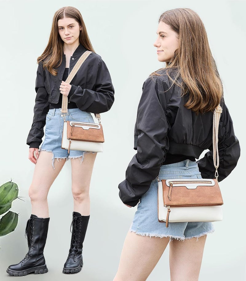 Makes Crossbody Purse for Women Small Crossbody Bags Trendy Vegan Leather with Adjustable Shoulder Straps Gift for Mother Wife Mom - Image 2